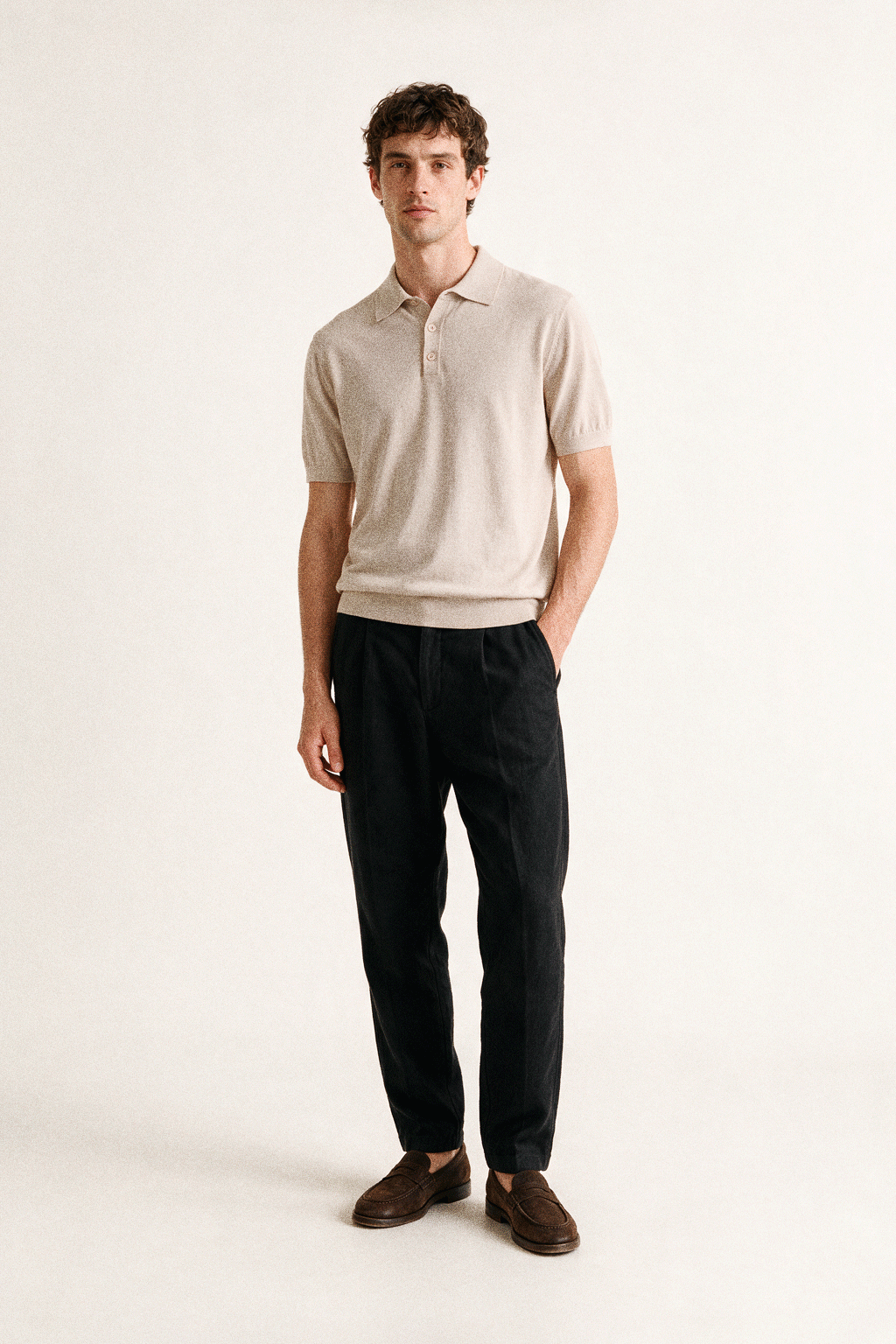 Wool Knit Polo