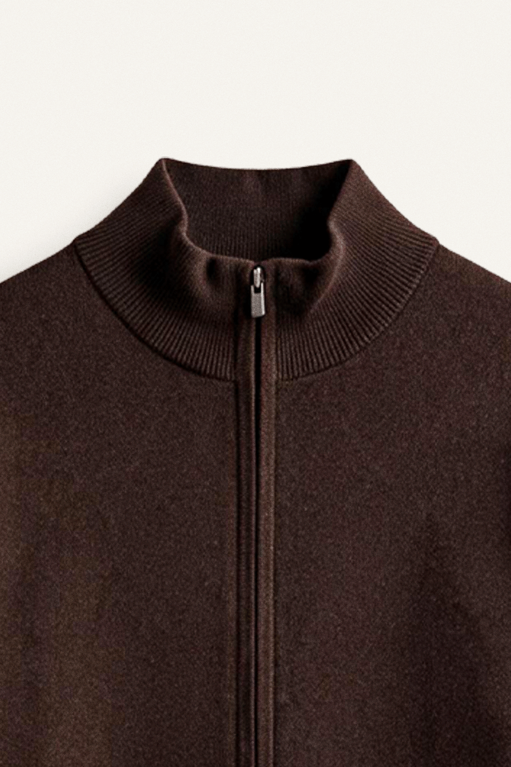 Full-Zip Cashmere-Blend Sweater