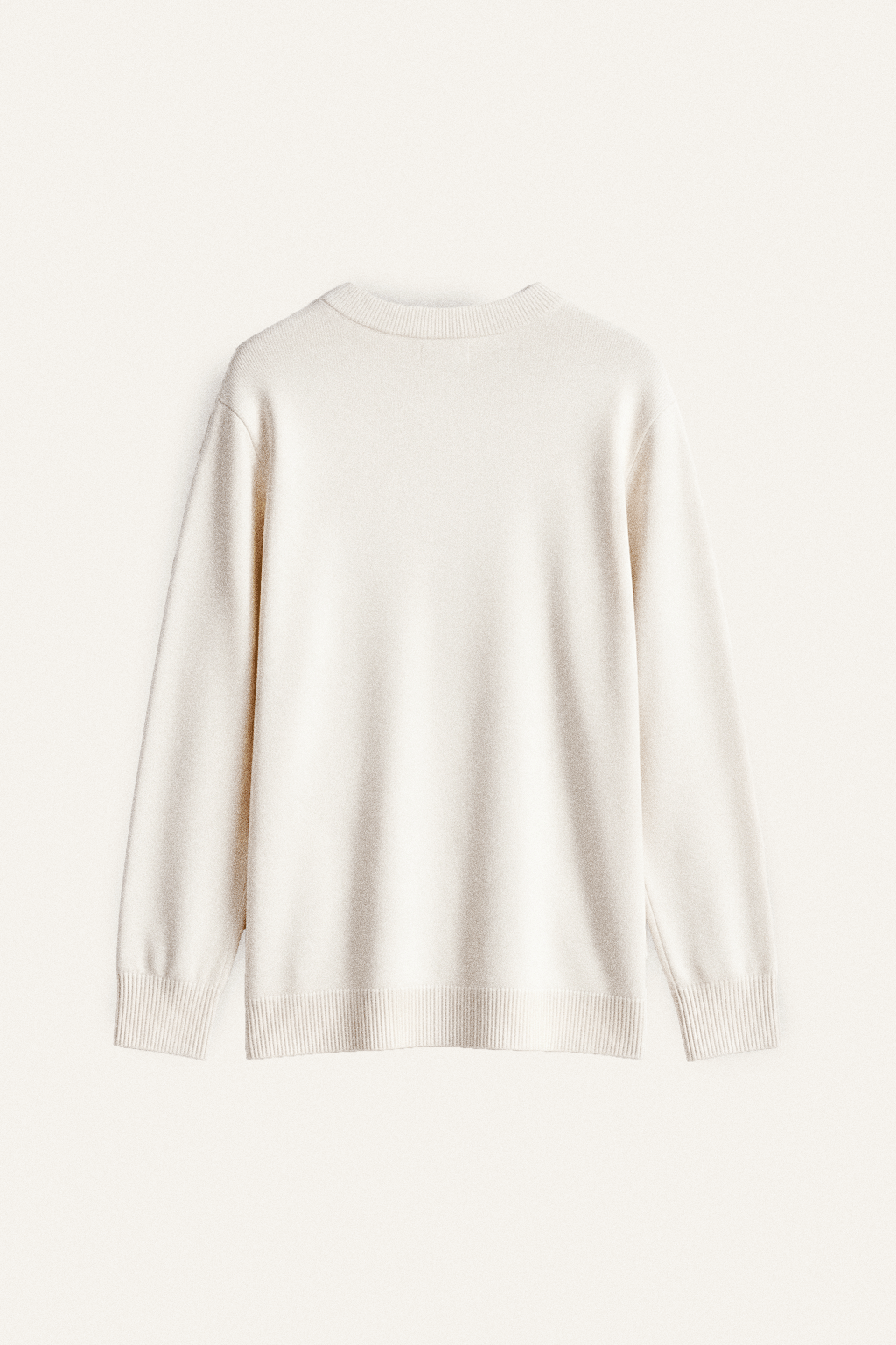 Cashmere-Blend Button-Neck Sweater